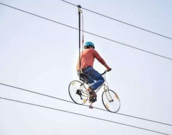 Sky Cycle in Rishikesh